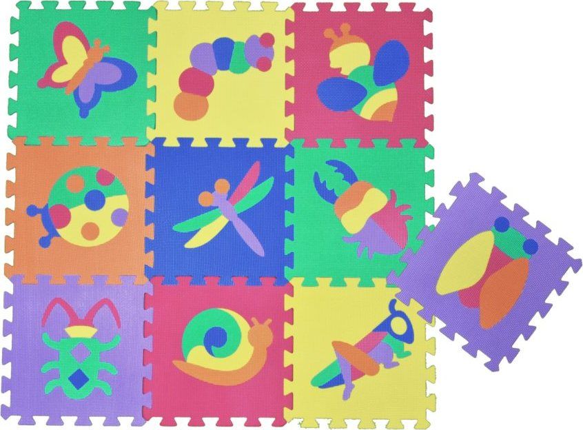 Pěnové puzzle Louka - hmyz (30x30) - obrázek 1