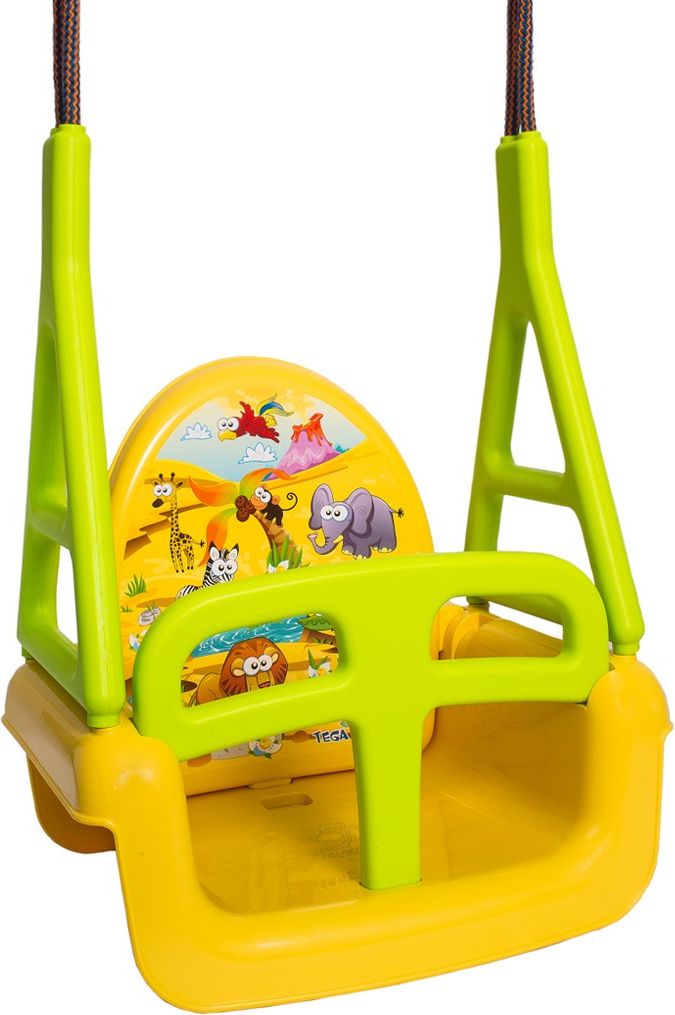 Dětská houpačka 3v1 safari Swing yellow - obrázek 1