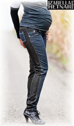 Be MaaMaa Těhotenské kalhoty/jeans KORINA - obrázek 1