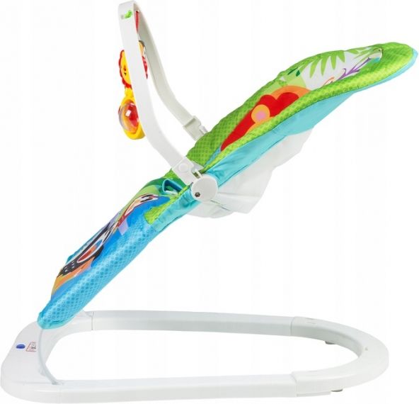 ECO TOYS Eco toys Kojenecké lehátko s vibrací a hudbou 3v1 - Animals  zelené,modré - obrázek 3