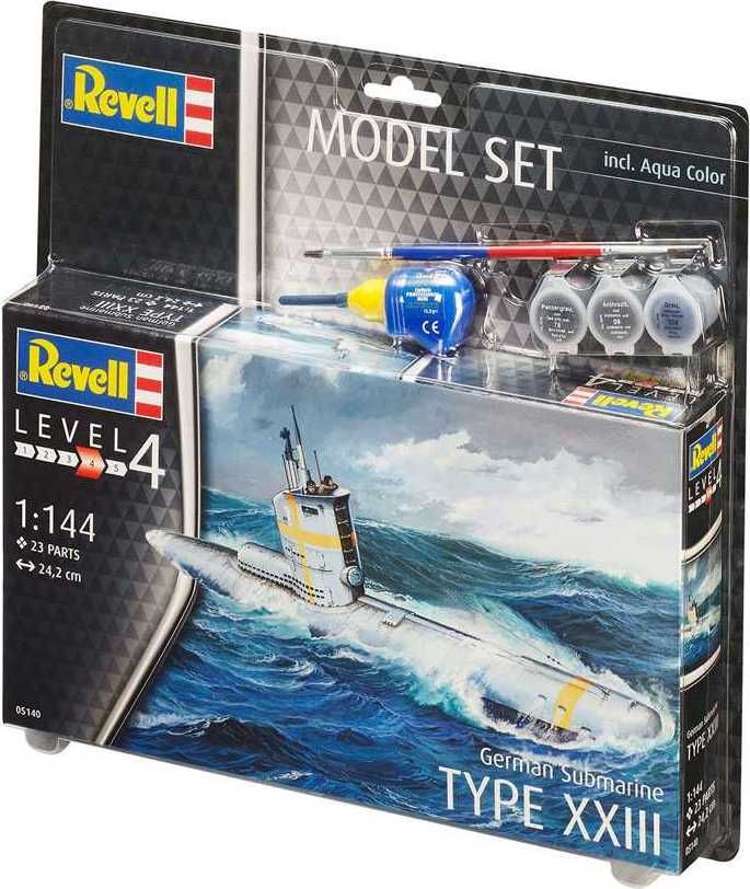 REVELL ModelSet ponorka 65140 - German Submarine Type XXIII (1:144) - obrázek 2