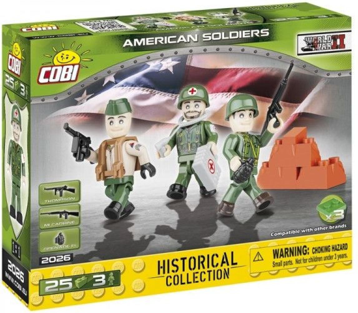 Cobi 2026 Small Army 3 figurky s doplňky Americká armáda - obrázek 1