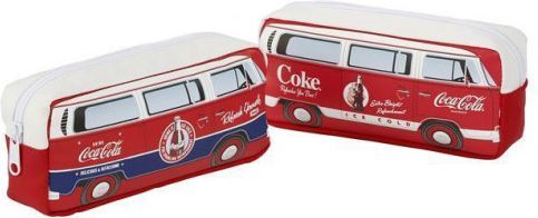 Penál "Coca-Cola", bílá-červená, motiv auto, VIQUEL - obrázek 1