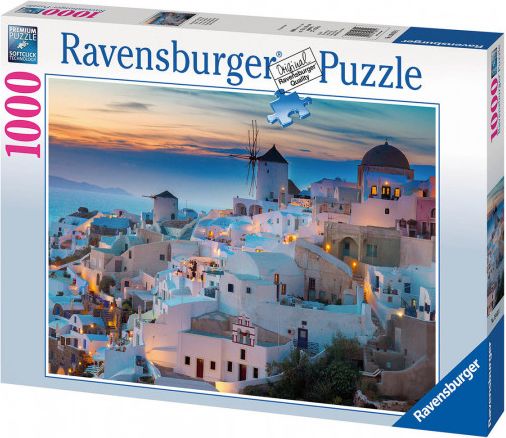 RAVENSBURGER Puzzle Večer v Santorini 1000 dílků - obrázek 1