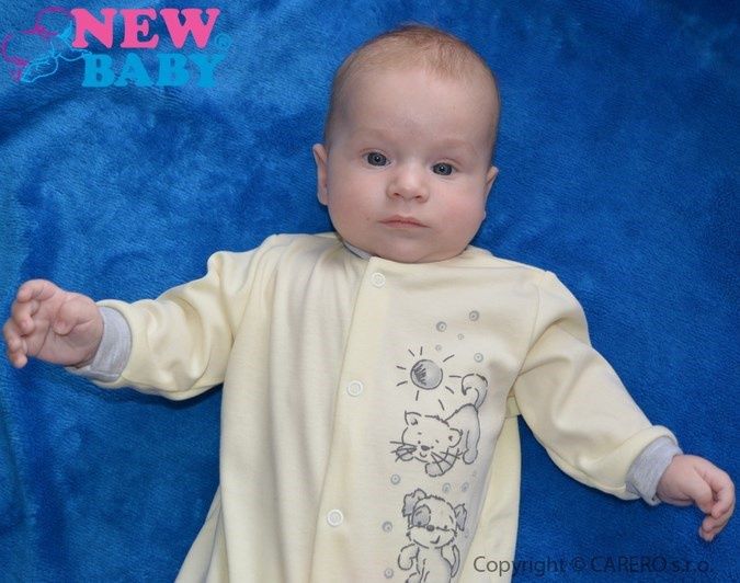 Kojenecký overal New Baby Kamarádi smetanový 74 (6-9m) - obrázek 2