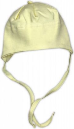 Bavlněná čepička NICOL - žlutá, Velikost koj. oblečení 56 (1-2m) - obrázek 1