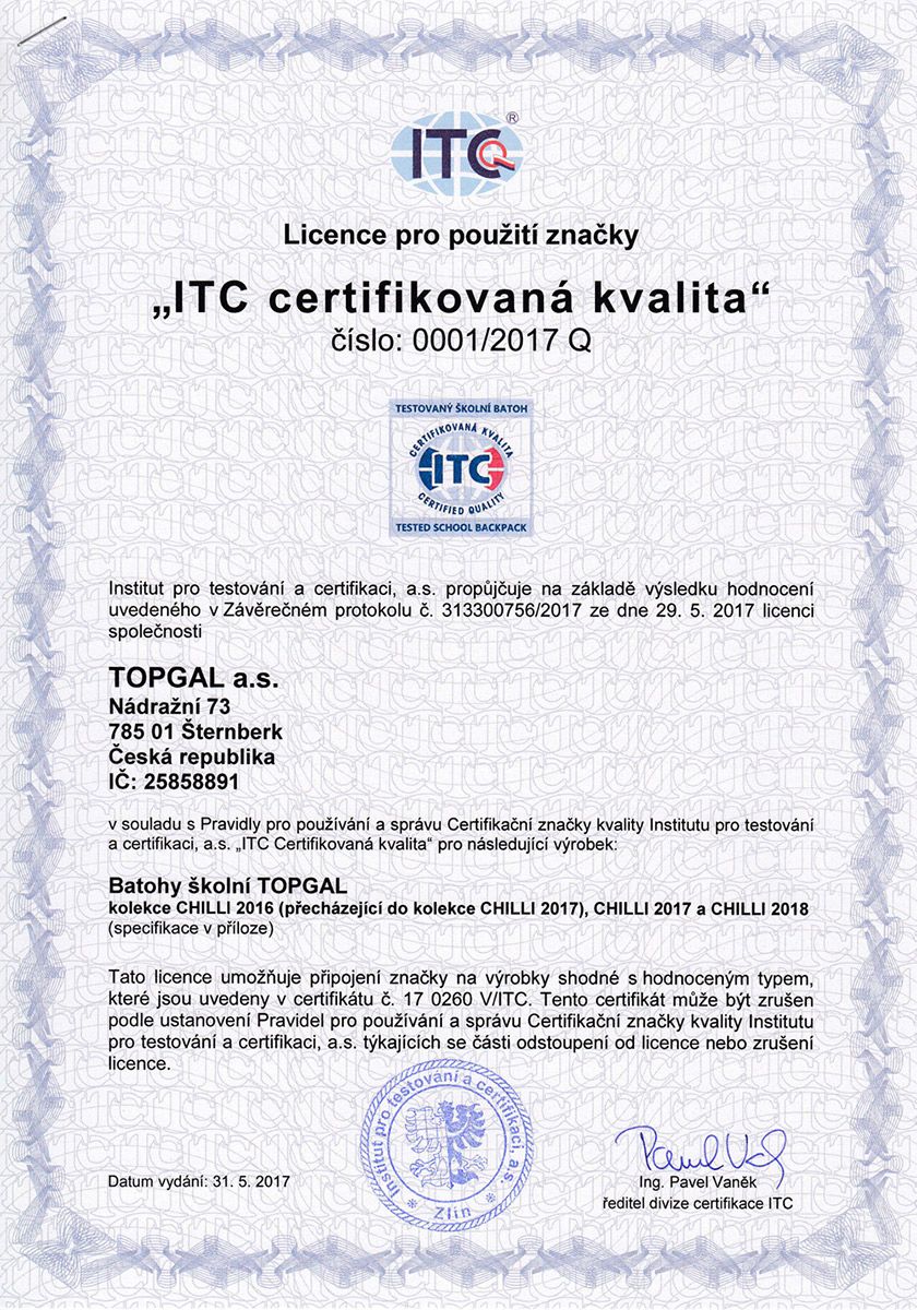 Topgal sada pro školáka CHI 883 E SET LARGE - obrázek 2
