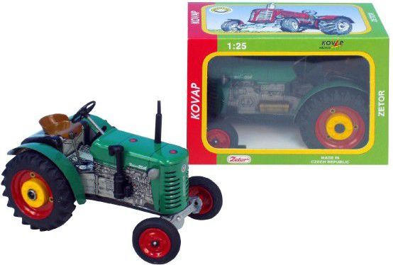 Kovap Zetor Traktor 2zelený na klíček kov 11:2v krabičce - obrázek 2