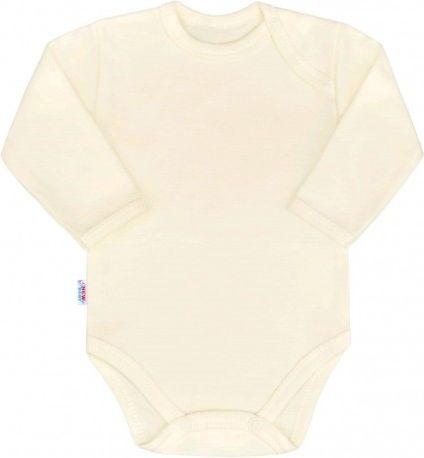 Kojenecké body s dlouhým rukávem New Baby Pastel béžové, Béžová, 68 (4-6m) - obrázek 1