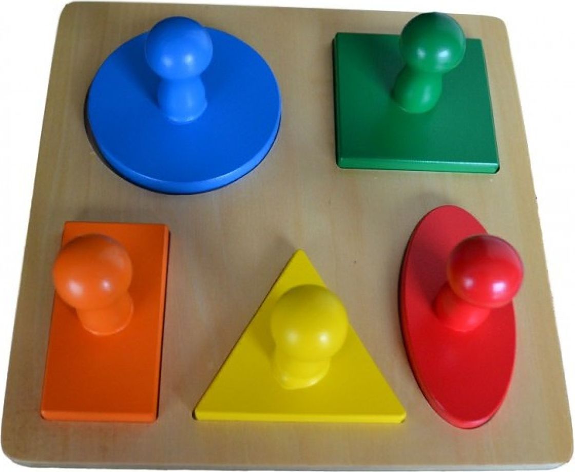 Montessori Vkládací puzzle geometrické tvary - obrázek 1