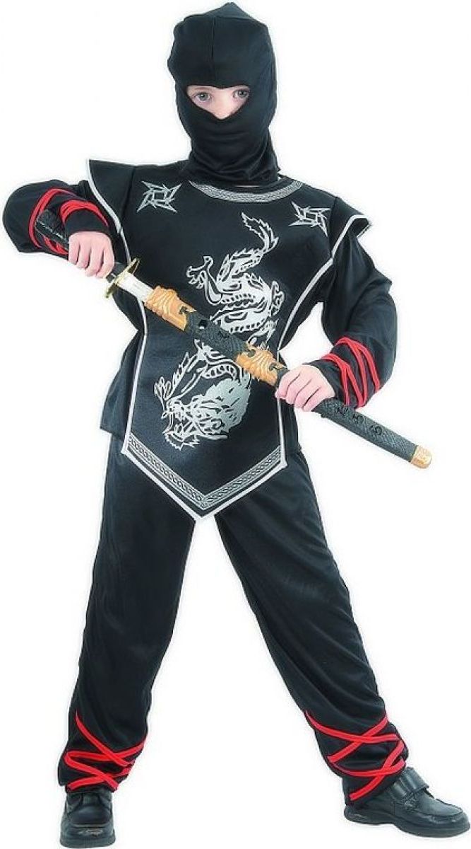 Made Dětský kostým Ninja S 110-120 cm - obrázek 1