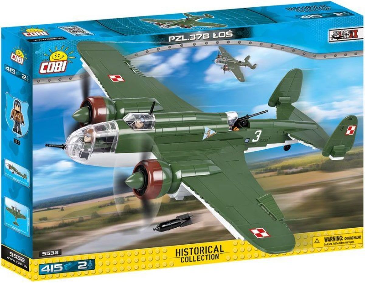 Cobi 5532 Malá armáda II. světová válka PZL P-37B LOS - obrázek 1