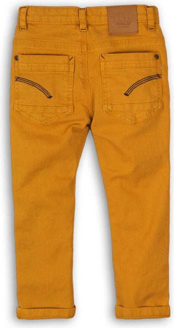 Minoti Kalhoty chlapecké s elastenem žlutá 92/98 - obrázek 3