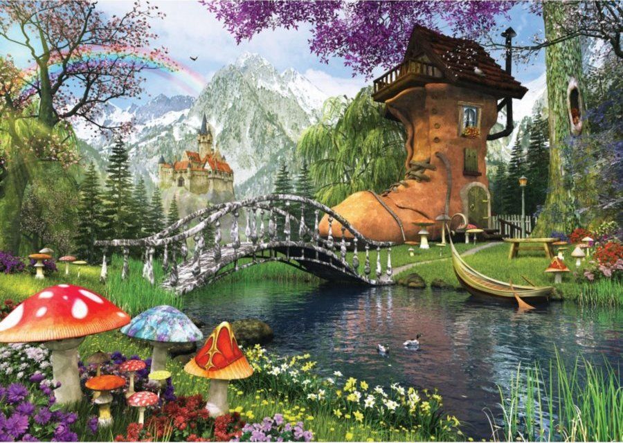 ART PUZZLE Puzzle Pohádkový domek ve staré botě 1000 dílků - obrázek 1