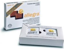 Woykoff allegra CHOCO hořká čokoláda 2x5 g - obrázek 1