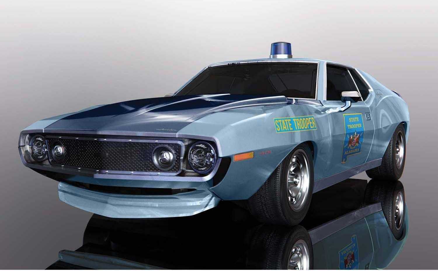 Autíčko Street SCALEXTRIC C4058 - AMC Javelin Alabama State Trooper (1:32) - obrázek 3