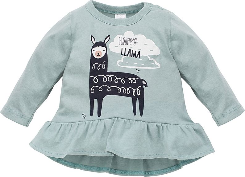 PINOKIO Tunika Happy Llama vel. 80 – zelená - obrázek 1