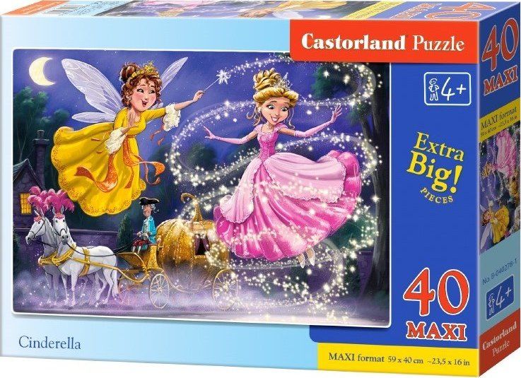 CASTORLAND Puzzle Popelka MAXI 40 dílků - obrázek 2