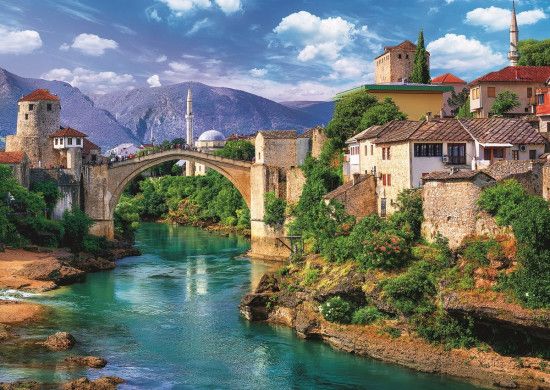 TREFL Puzzle Starý most v Mostaru 500 dílků - obrázek 1