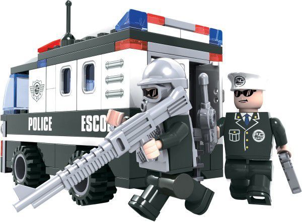 Dromader 23404 policejní dodávka 127 ks - obrázek 3