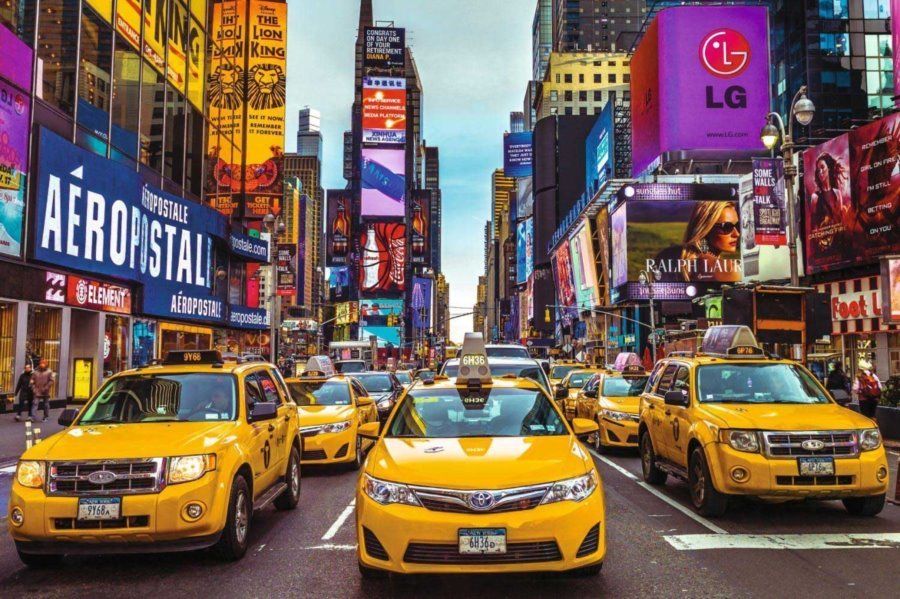 JUMBO Puzzle Taxi v New Yorku 1500 dílků - obrázek 1