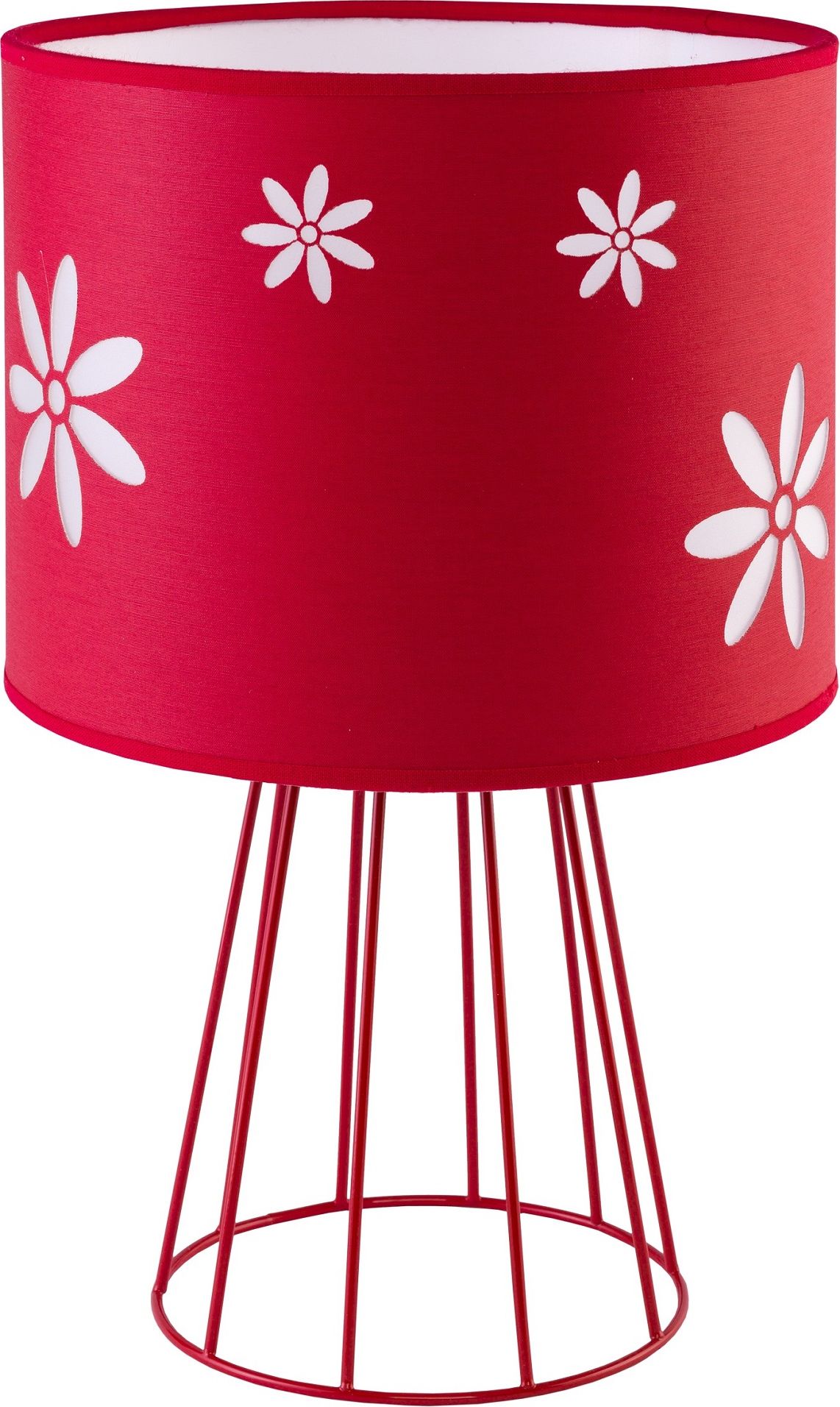 STOLNÍ LAMPA FLORA ČERVENÁ