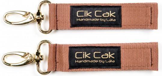 Cik Cak Úchyty na kočárek hnědá zlato - obrázek 1