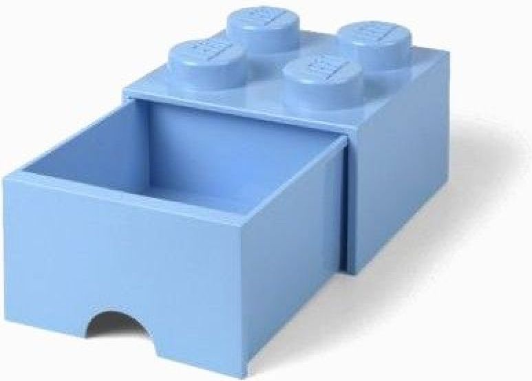 LEGO Úložný box 4 se šuplíkem světle modrá - obrázek 1