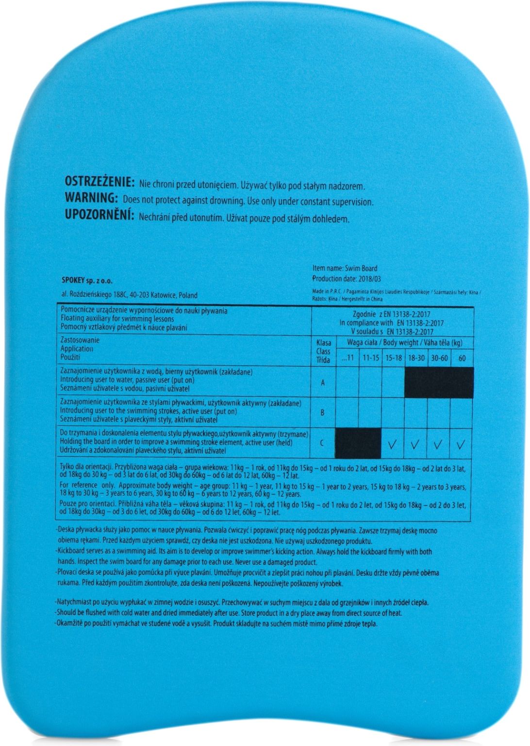 Plovací deska SPOKEY Hippo - obrázek 4