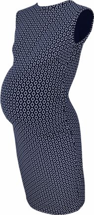 Těhotenské šaty ve sportovním stylu s velkým  výstřihem na zádech - granát, vel. XL - obrázek 1