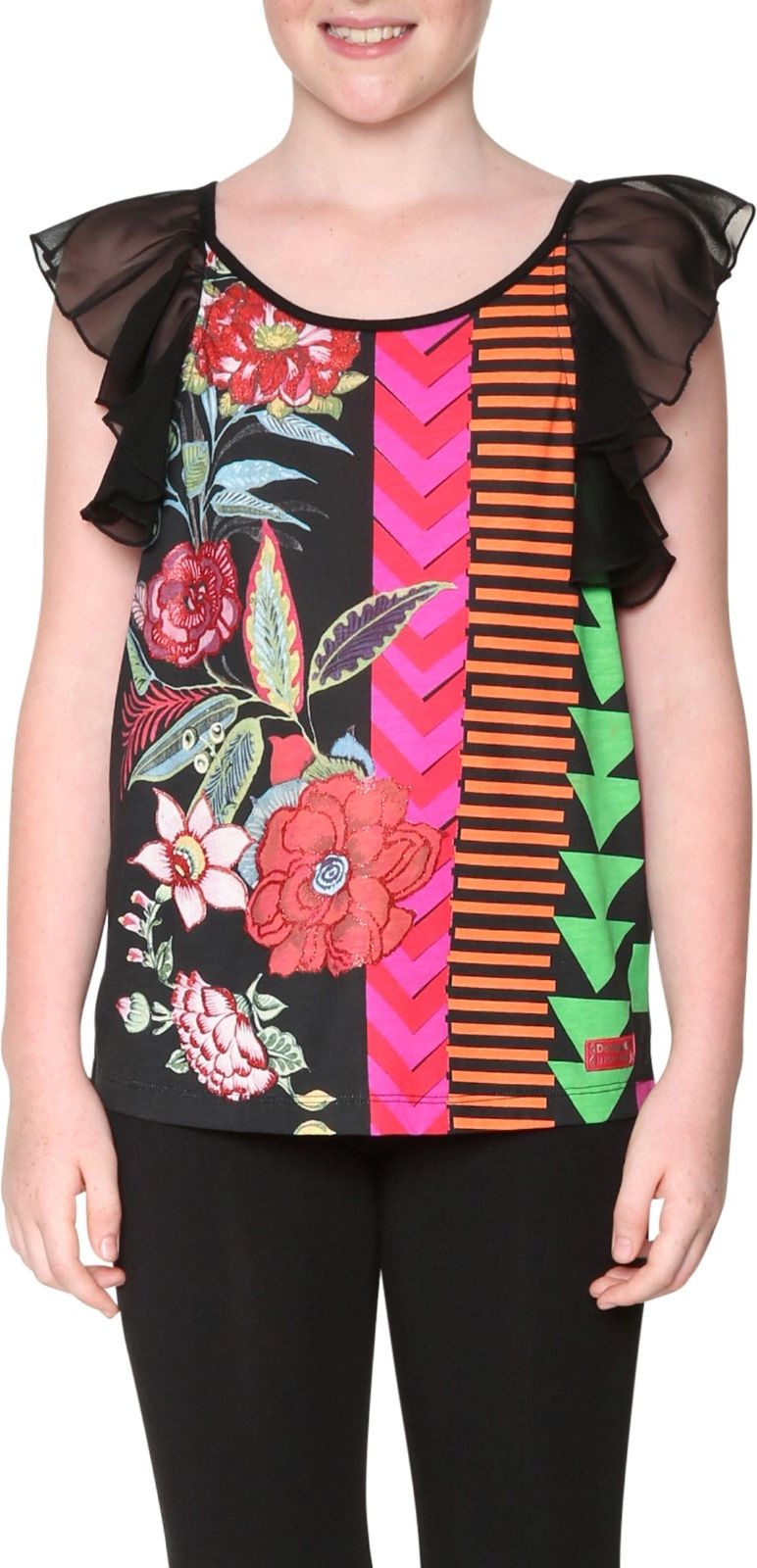 Desigual barevné dívčí tričko Brunswic - 3/4 - obrázek 1