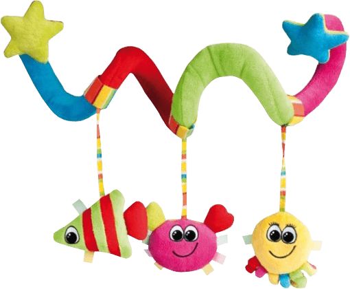 CANPOL BABIES Plyšová spirála do kočárku oceán - obrázek 1