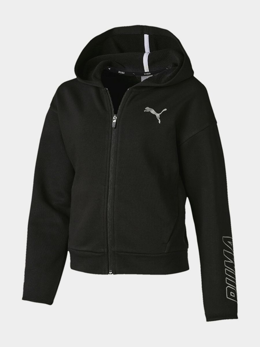 Puma Alpha Hooded Sweat Jacket černá 128 - obrázek 1