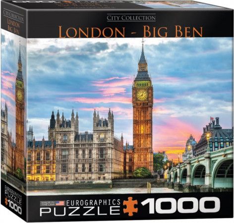 EUROGRAPHICS Puzzle Londýn - Big Ben 1000 dílků - obrázek 1