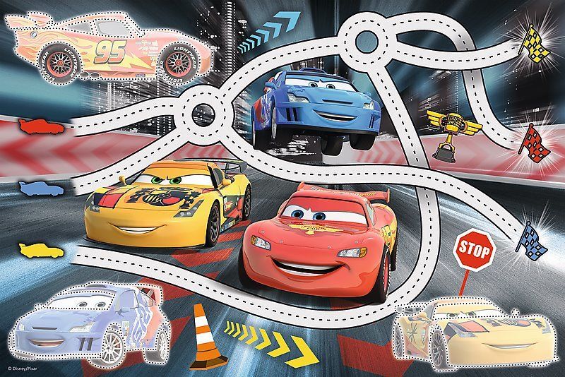 TREFL Puzzle s magickým fixem Auta 70 dílků - obrázek 2