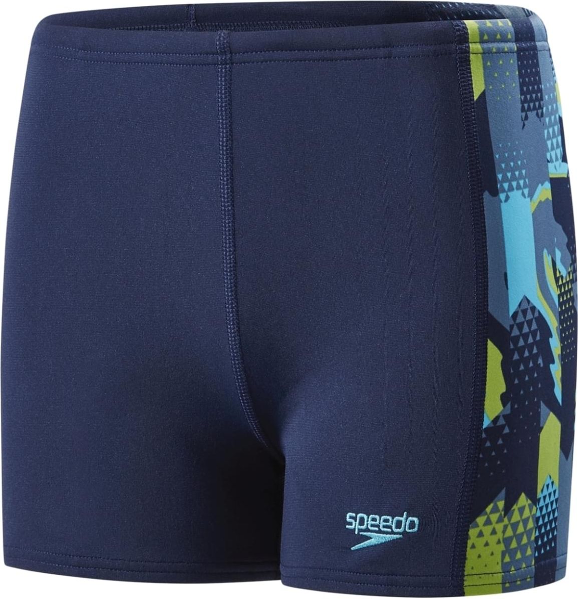 Speedo Alphablast Allover Panel Aquashort - navy/turquoise/apple green 152 - obrázek 1