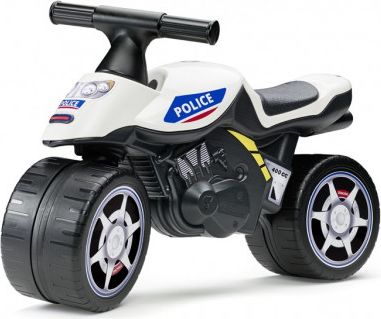 Alltoys Falk Odstrkovadlo - motorka policejní modro/bílá - obrázek 1