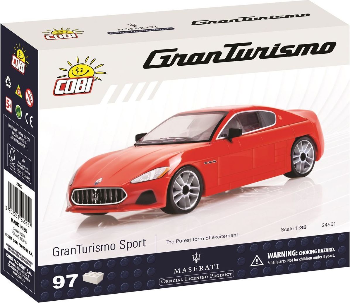 Cobi 24561 Maserati Gran Turismo 1:35 červený - obrázek 1