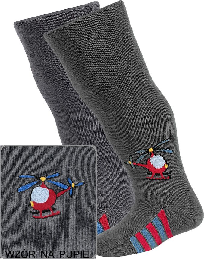 Kojenecké punčocháče se vzorem GATTA VRTULNÍK šedé Velikost: 68-74 - obrázek 2