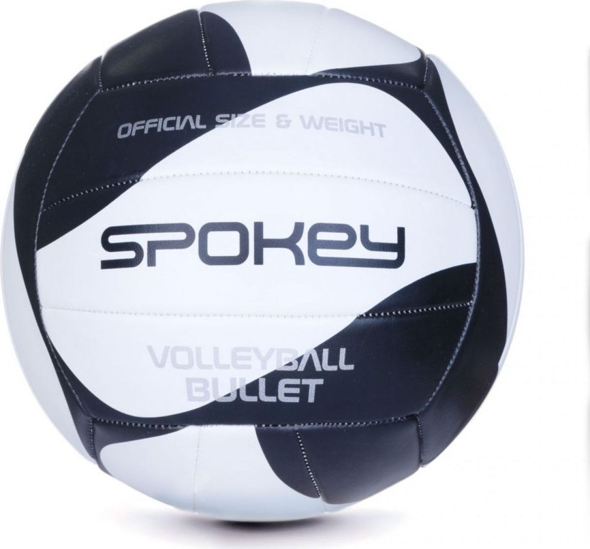 Spokey Bullet Volejbalový míč černobílý velikost 5 - obrázek 1