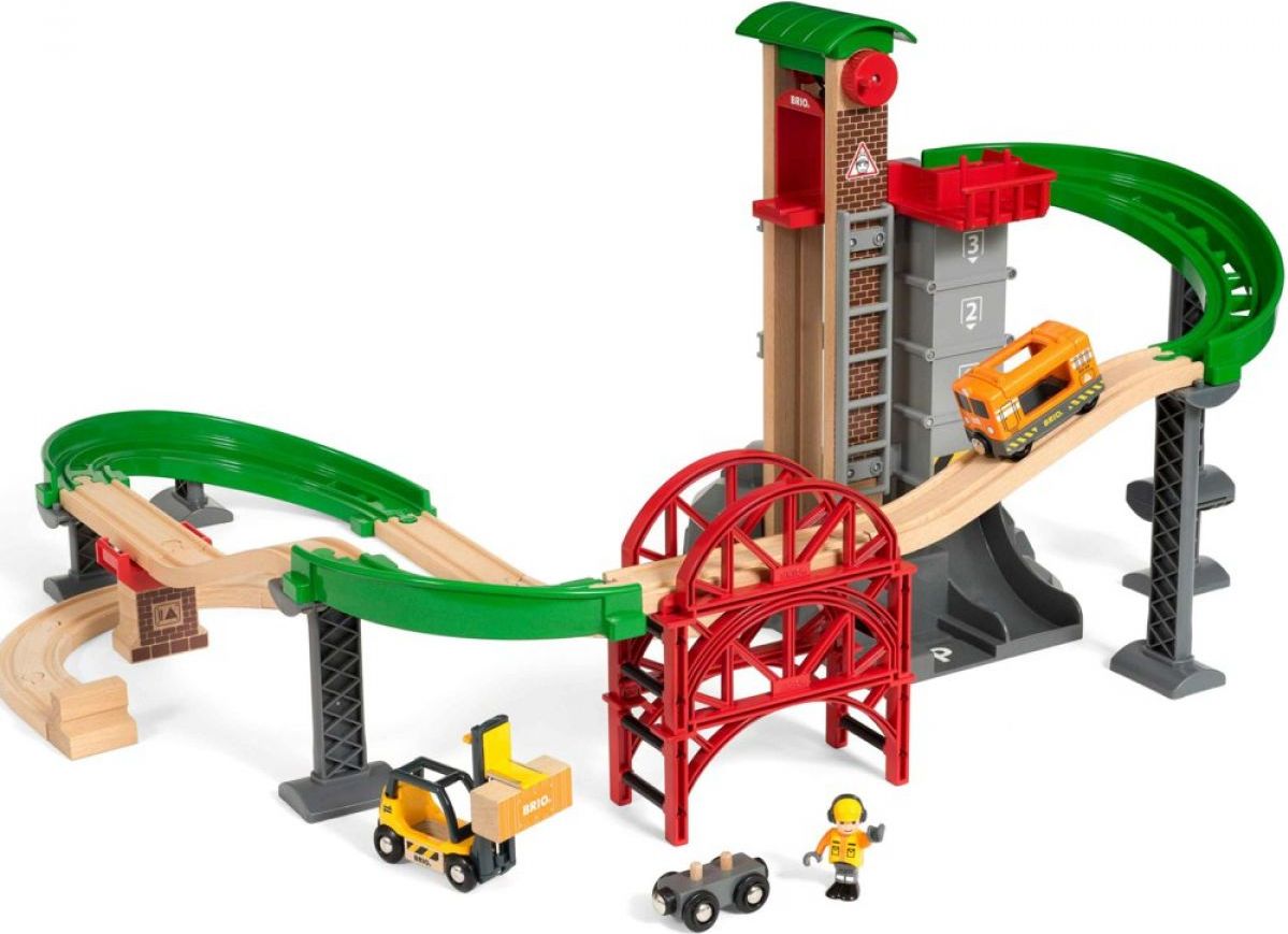 Brio World 33887 Sada Sklad se zvedacím a nakládacím zařízením - obrázek 1
