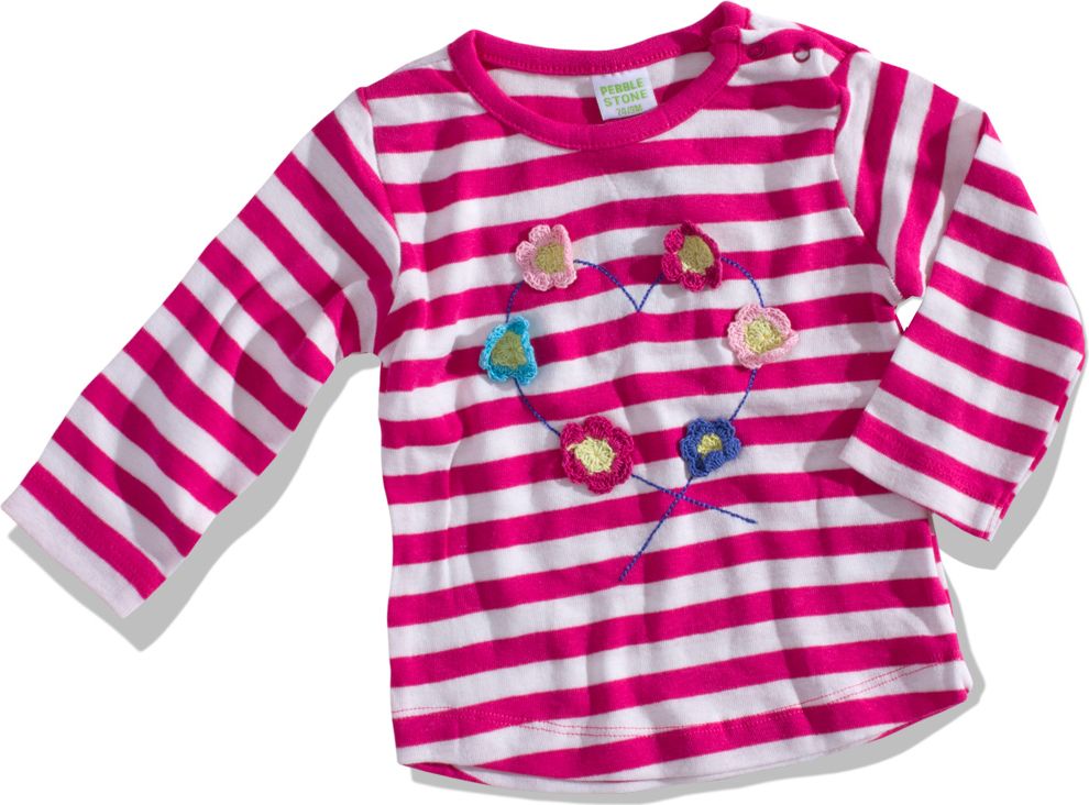 Kojenecké triko PEBBLESTONE KYTIČKY bílé Velikost: 68 - obrázek 1