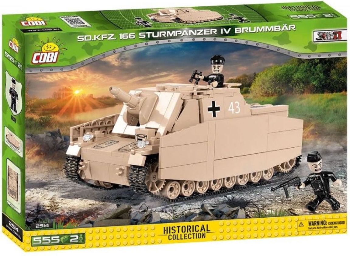 Cobi 2514 Malá armáda II WW Sturmpanzer IV Brummbar Sd Kfz 166 - obrázek 1
