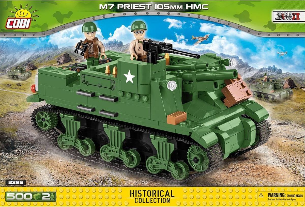 Cobi 2386 Malá armáda II. světová válka M7 Priest 105mm HMC - obrázek 1