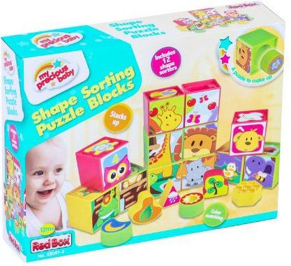 Teddies Kostky kubus vkládačka 12ks - obrázek 2