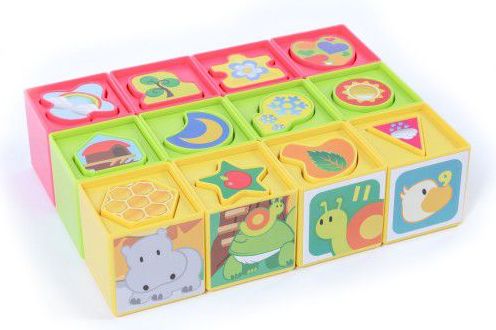 Teddies Kostky kubus vkládačka 12ks - obrázek 4