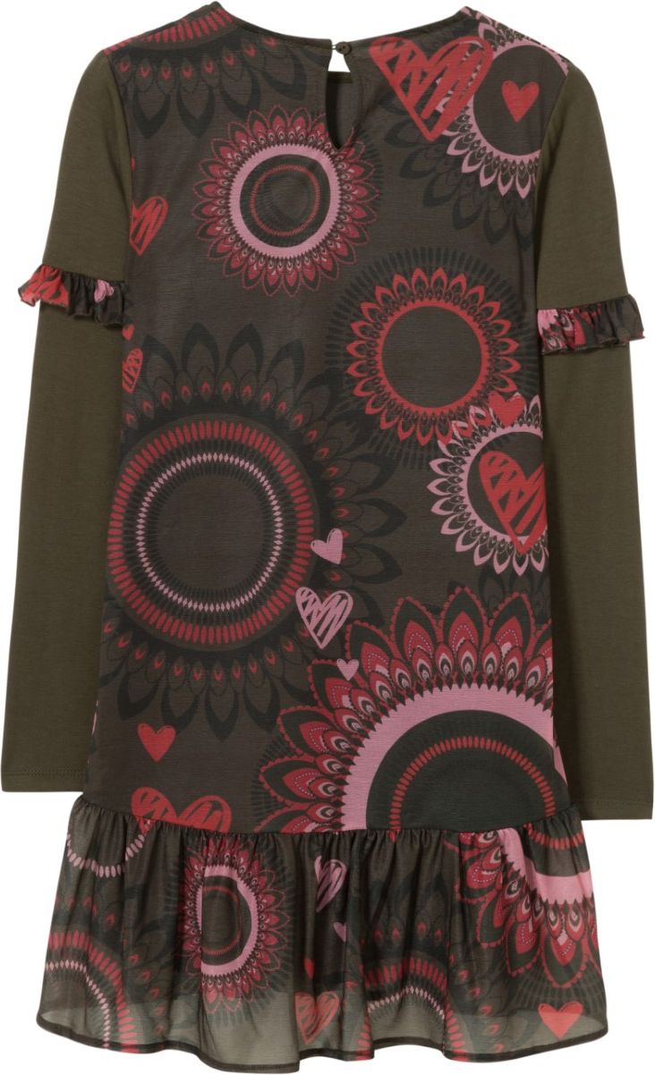 Desigual khaki dívčí šaty Green - 11/12 - obrázek 2