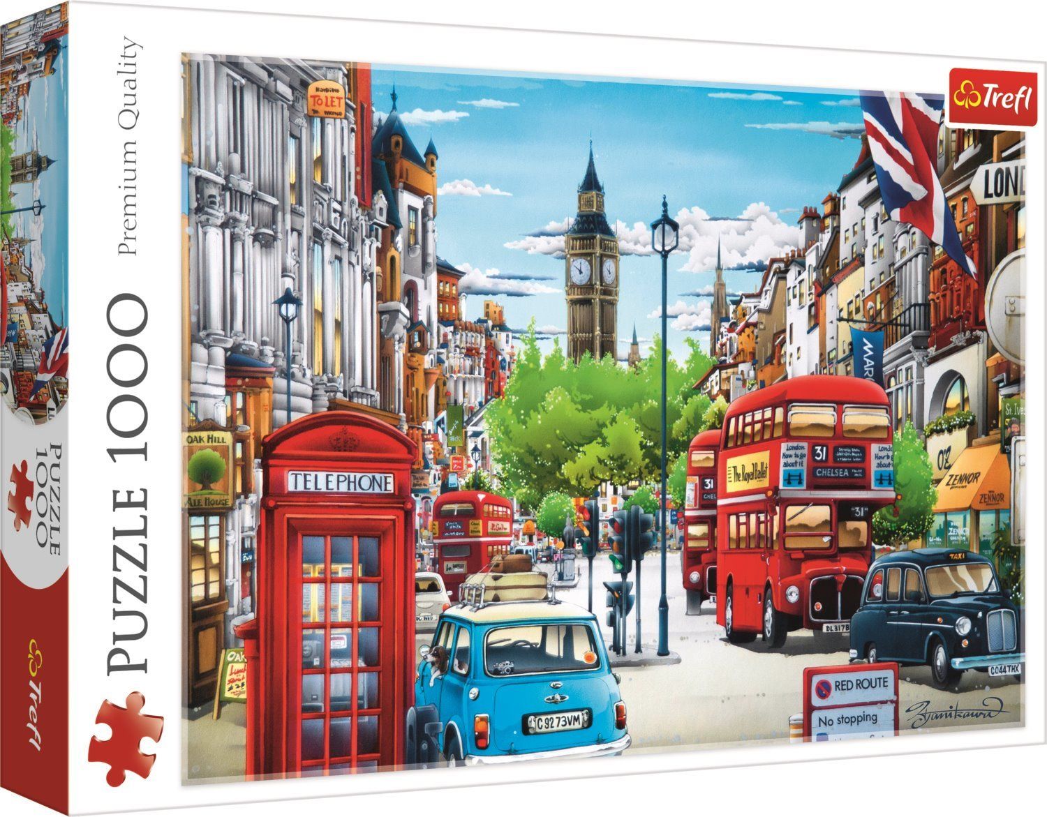 TREFL Puzzle Londýnská ulice 1000 dílků - obrázek 2