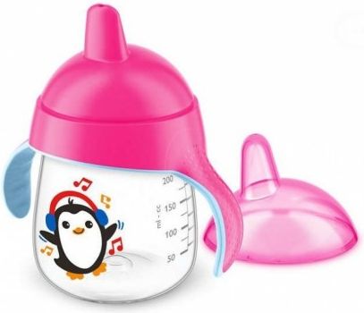 AVENT Hrneček na učení Premium 260 ml, od 12 m+, růžový - obrázek 1