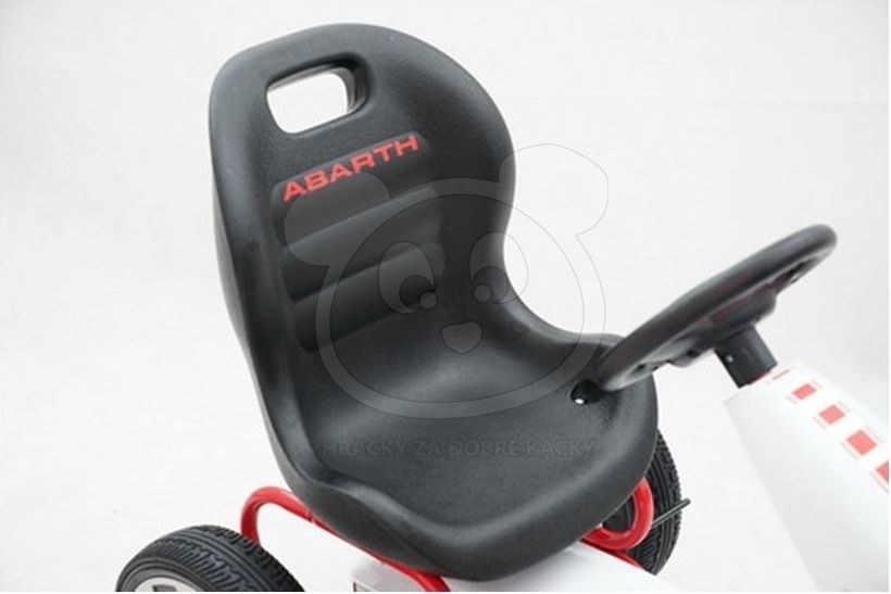 ABARTH white šlapací motokára - obrázek 2